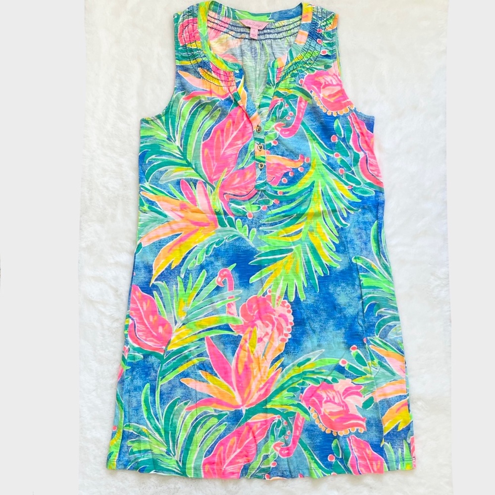 LILLY PULITZER ESSIE DRESS IN BENNET BLUE SIZE SMALL NWT